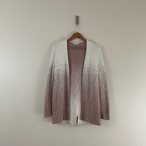 Barefoot Dreams Cozychic Lite Pearl Rose Confetti Cardigan Size Small